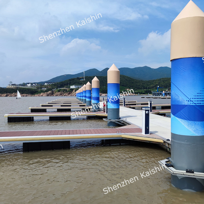 Marina Dock Aluminum Alloy 6061 T6 Floating Dock Design Yacht Ship Floating Pontoon Bridge With Mooring Cleats Fenders
