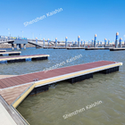 Marina Use Aluminum Alloy Floating Boat Docks Pontoons Long Lasting For Waterfronts