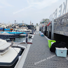 Durable WPC Floating Marine Docks Decking Aluminum Alloy Float Pontoon
