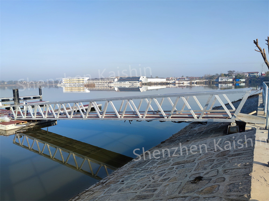 Aluminum Dock Gangway Handrail Marine Dock Ramps For Floating Dock