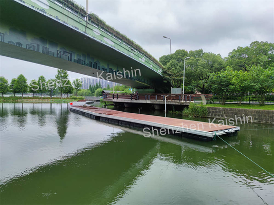 Marine Durable Aluminum Floating Dock Waterproof WPC Decking Finger Dock