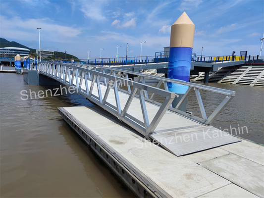 Aluminum Dock Gangway Handrail Marine Dock Ramps For Floating Dock