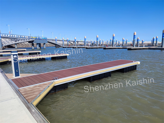Marine Durable Aluminum Floating Dock Waterproof WPC Decking Finger Dock