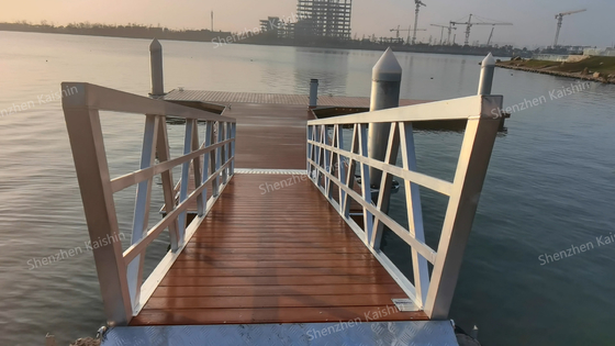 Residential Floating Bridge Marina Aluminum Floating Dock Platform Marine Float Pontoon