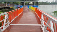 WPC Decking Aluminum Marine Gangway UV Resistant Floating Dock Ramp