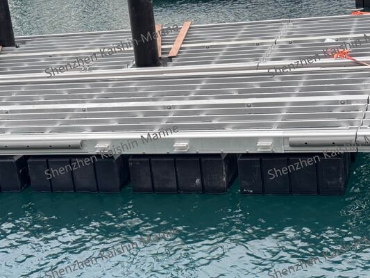 Marine Grade 6061-T6 Aluminum Floating Dock with Corrosion Resistant Anodized Finish and Customizable Sizes