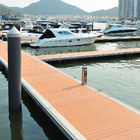 Marina Dock Accessories Silver Aluminum Alloy Floating Pontoon Wharf Engineering Design Floating Platform Walkway