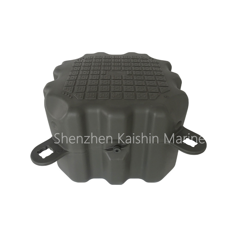 Grey Modular Floating Structure Portable HDPE Floating Cubes Marine Jet Ski Docks
